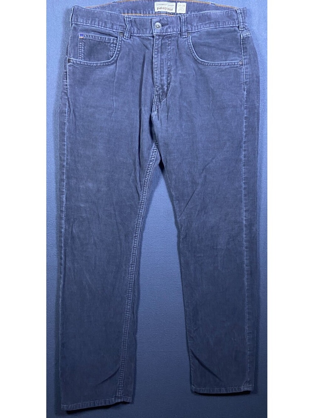 Patagonia Corduroy Pants Mens 34x30 Iron Clad Gray Straight Fit Organic Cotton